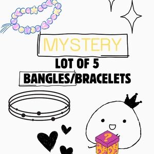Mystery Lot of 5 Bangles/Bracelets Women's Boho / Tribal / Classic Style/ Vintag